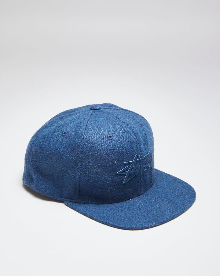 Vintage Stussy Embroidered Logo Snapback Cap - OS