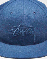 Vintage Stussy Embroidered Logo Snapback Cap - OS