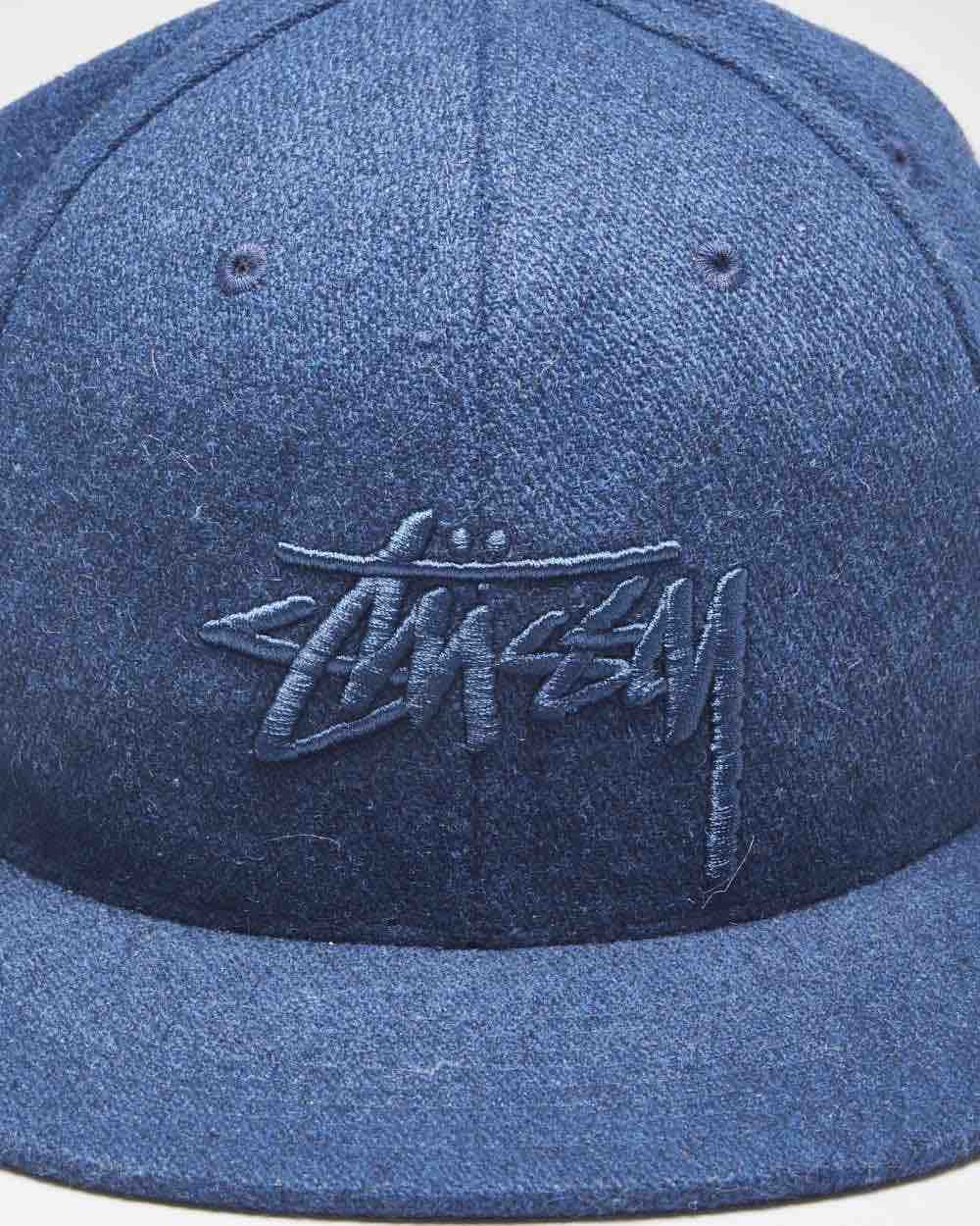 Vintage Stussy Embroidered Logo Snapback Cap - OS