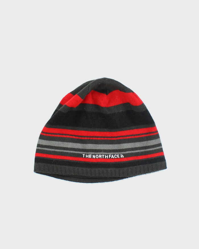 Vintage The North Face Striped Skull Toque Beanie - OS