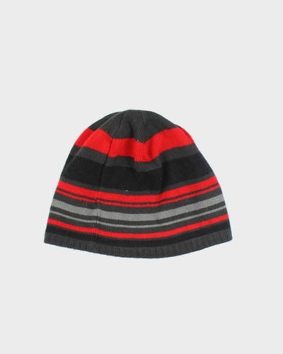 Vintage The North Face Striped Skull Toque Beanie - OS