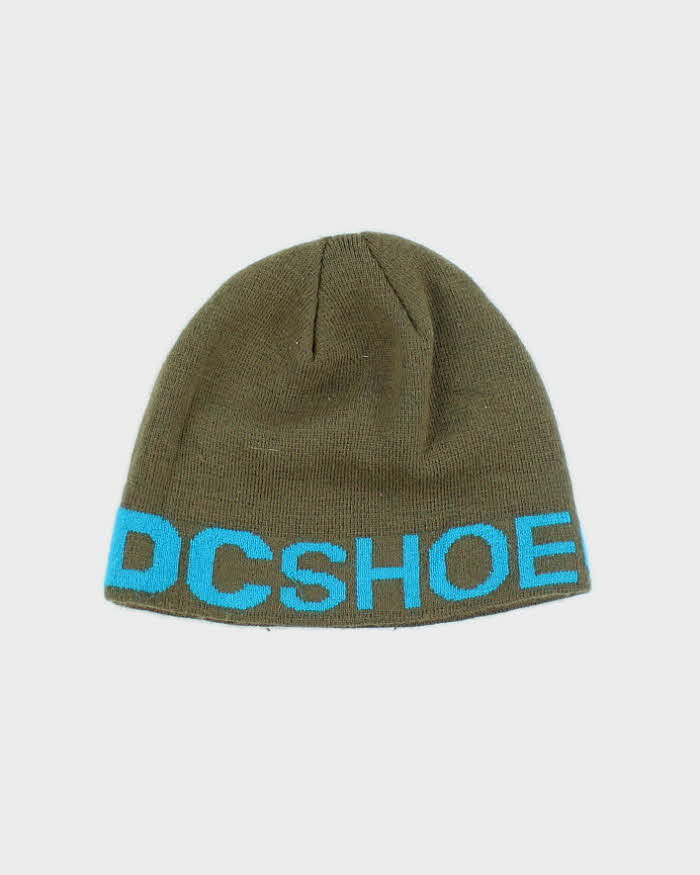 Vintage DC Skate Co Printed Logo Skull Toque Beanie - OS