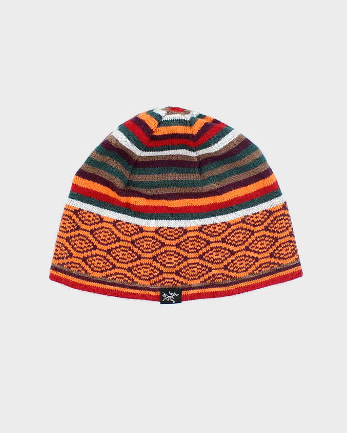 Vintage Arc'teryx Patterned Skull Toque Beanie - OS