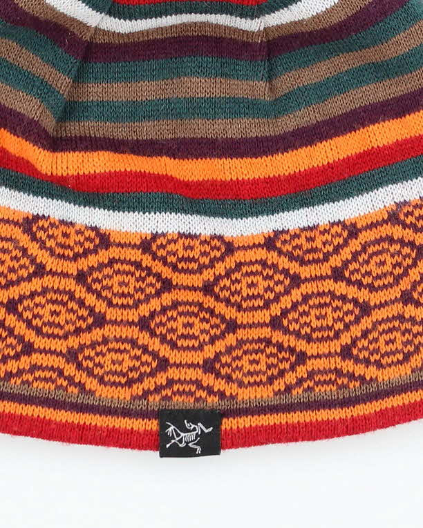 Vintage Arc'teryx Patterned Skull Toque Beanie - OS