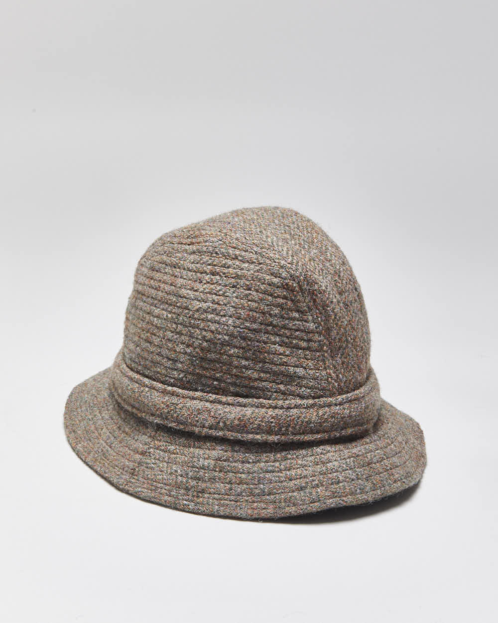 Vintage 90's Harris Tweed 100% Wool Bucket Hat - OS