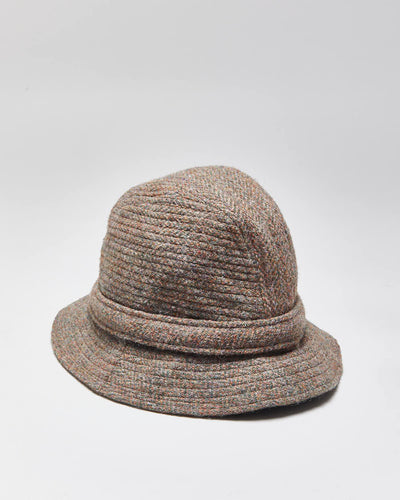Vintage 90's Harris Tweed 100% Wool Bucket Hat - OS