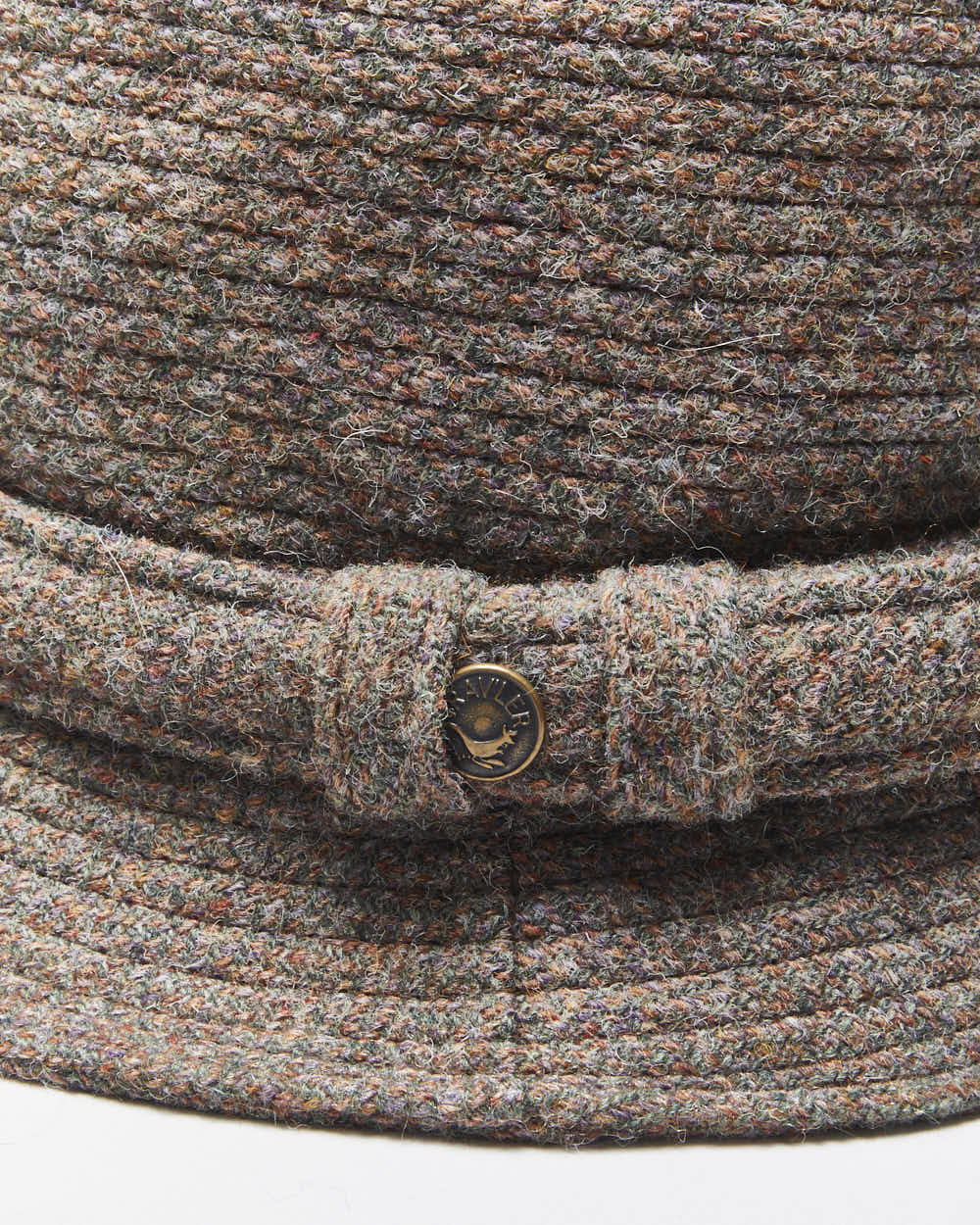 Vintage 90's Harris Tweed 100% Wool Bucket Hat - OS