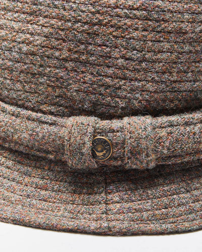 Vintage 90's Harris Tweed 100% Wool Bucket Hat - OS