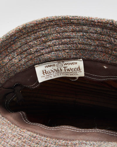 Vintage 90's Harris Tweed 100% Wool Bucket Hat - OS