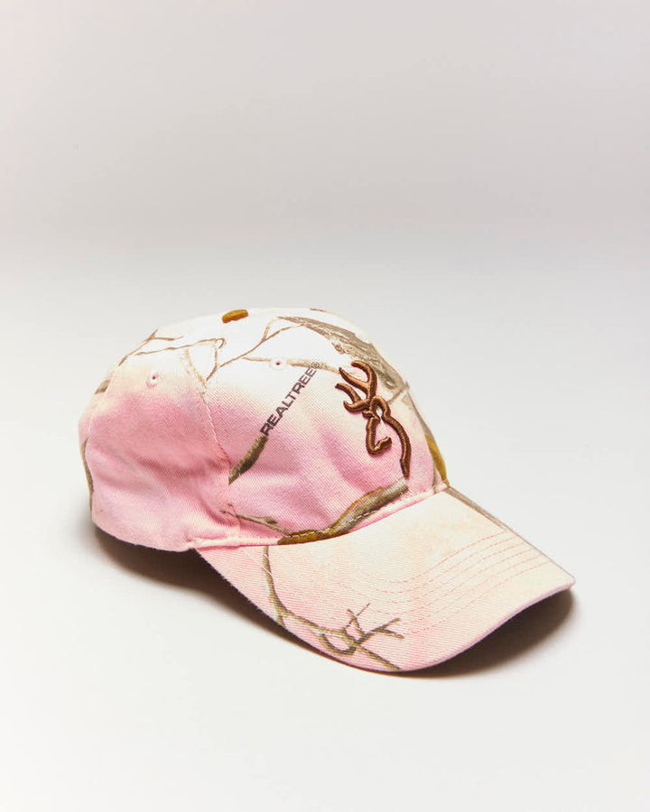 Vintage Y2K Browning Pink Real Tree Camo Cap - OS