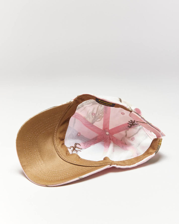 Vintage Y2K Browning Pink Real Tree Camo Cap - OS