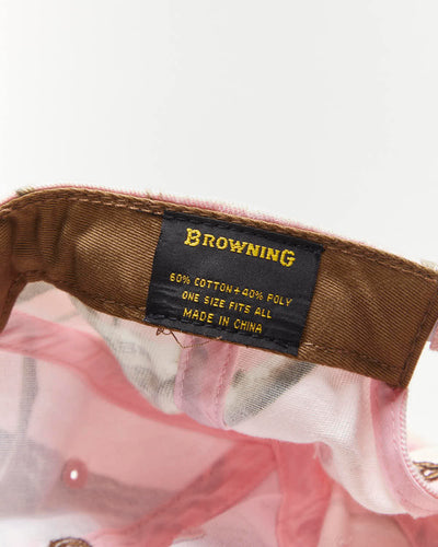 Vintage Y2K Browning Pink Real Tree Camo Cap - OS