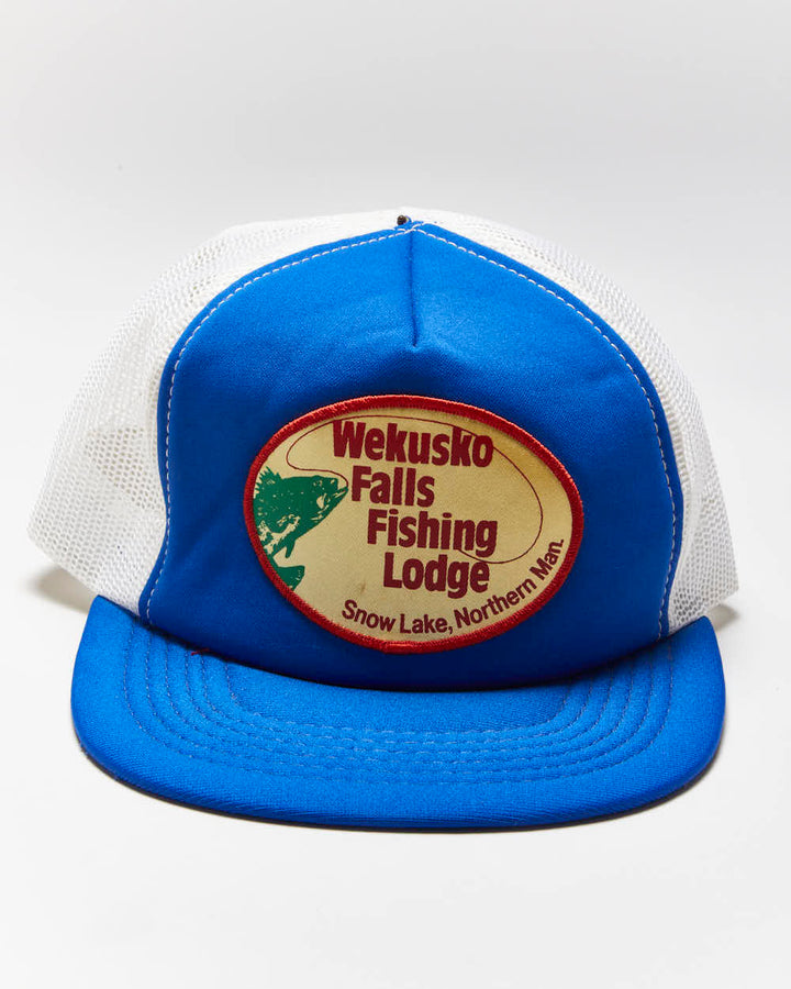 Vintage Wekusko Falls Fishing Lodge Trucker Hat- OS