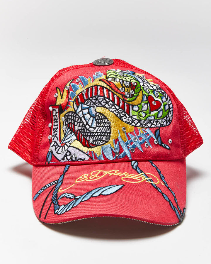 Vintage Y2k 00s Ed Hardy Trucker Hat- OS