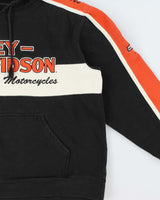 Vintage Harley Davidson Classic Heavyweight Embroidered Pullover Hoodie - XL