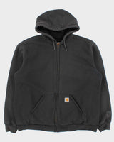 Vintage Carhartt Rain Defender Heavyweight Zip-up Hoodie - L