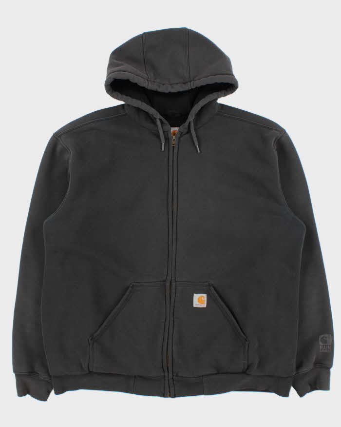 Vintage Carhartt Rain Defender Heavyweight Zip-up Hoodie - L