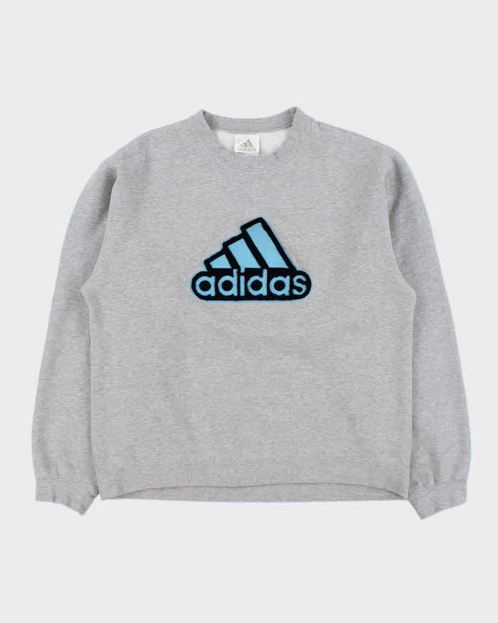 Vintage 2003 Adidas Big Trefoil Crewneck Sweatshirt - S