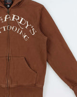Vintage Ed Hardy Tattooting Embroidered Heavyweight Full-Zip Hoodie - M