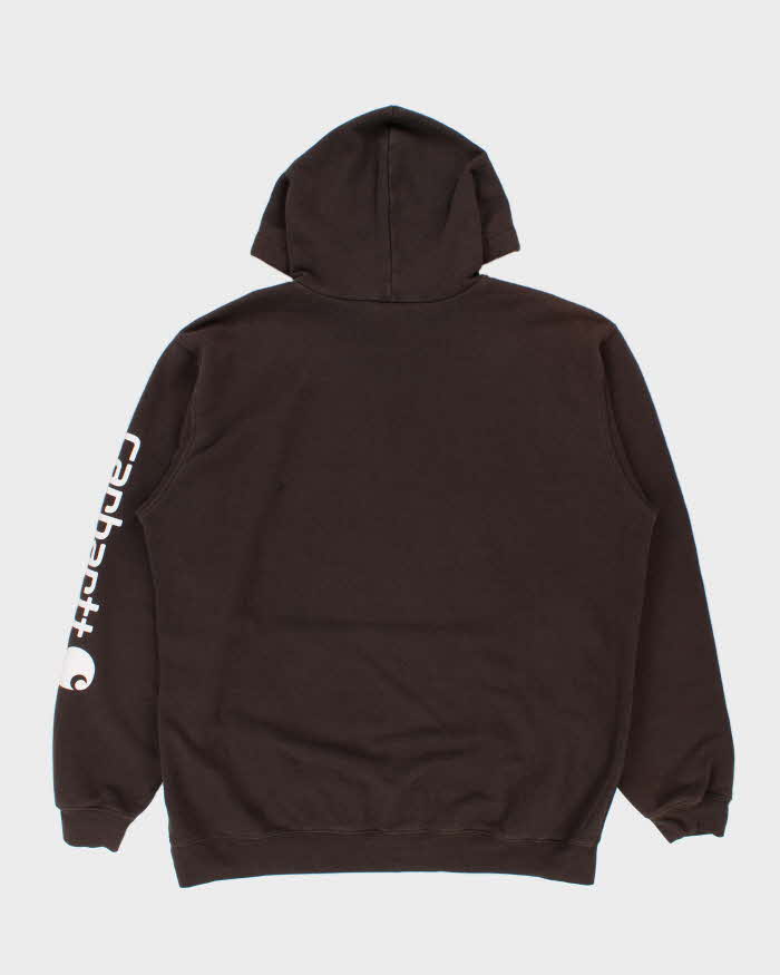 Vintage Carhartt DKB Midweight Sleeve Logo Loose Fit Pullover Hoodie - XL