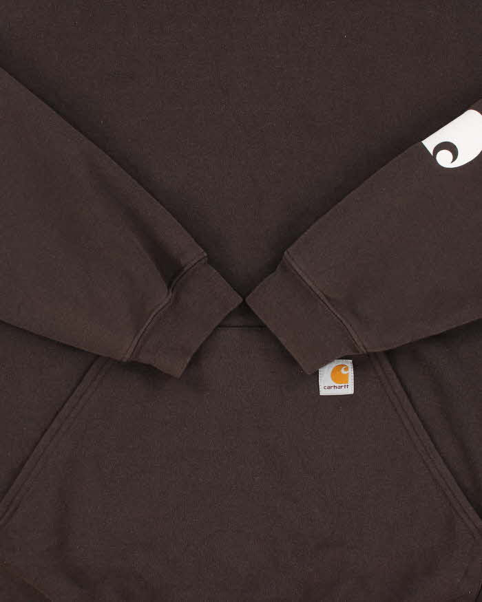 Vintage Carhartt DKB Midweight Sleeve Logo Loose Fit Pullover Hoodie - XL