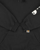Vintage Carhartt BLK Midweight Sleeve Logo Original Fit Pullover Hoodie - XXL