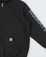 Vintage Carhartt BLK Midweight Loose Fit Full-Zip Hoodie - XL