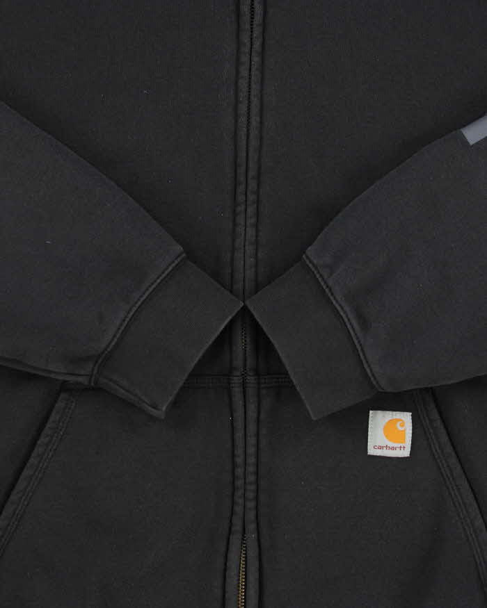 Vintage Carhartt BLK Midweight Loose Fit Full-Zip Hoodie - XL
