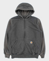 Vintage Carhartt Heavyweight Distressed Loose Fit Full-Zip Rain Defender Hoodie - M