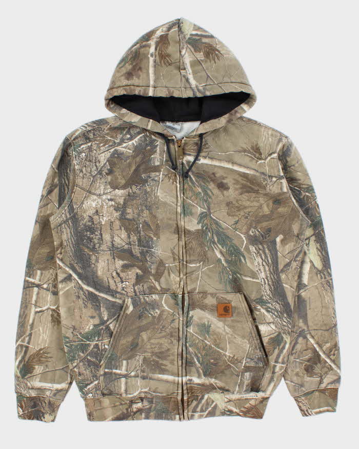 Vintage Carhartt Realtree Camo Midweight Zip-Up Hoodie - M