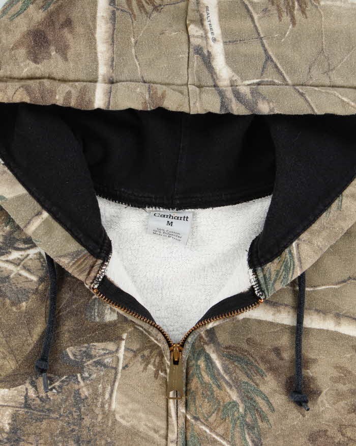 Vintage Carhartt Realtree Camo Midweight Zip-Up Hoodie - M
