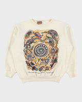 Vintage 1990s Uluku Aboriginal Art Boxy Crewneck Sweatshirt - M