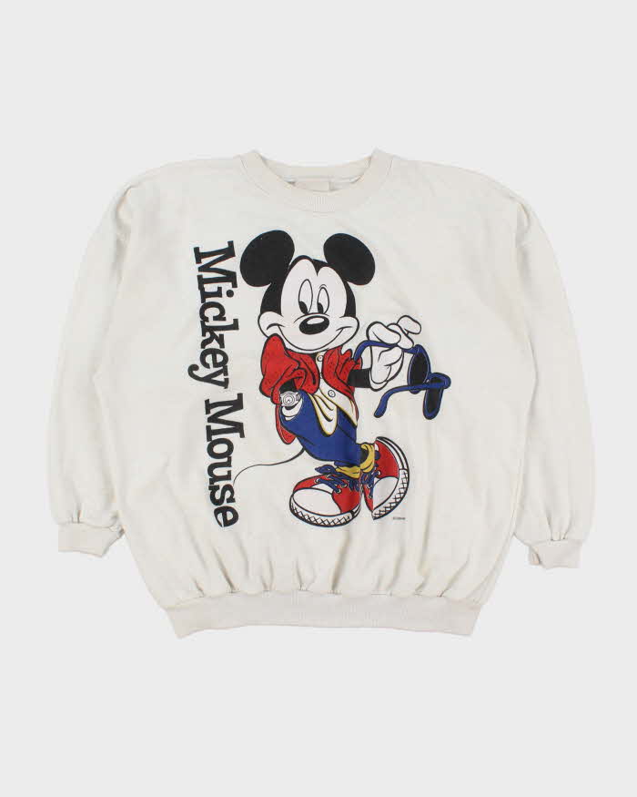 Vintage 1980s Mickey Mouse Disney Made In Canada Crewneck Sweatshirt - M