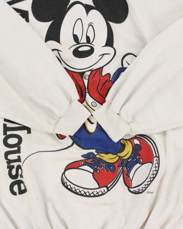 Vintage 1980s Mickey Mouse Disney Made In Canada Crewneck Sweatshirt - M
