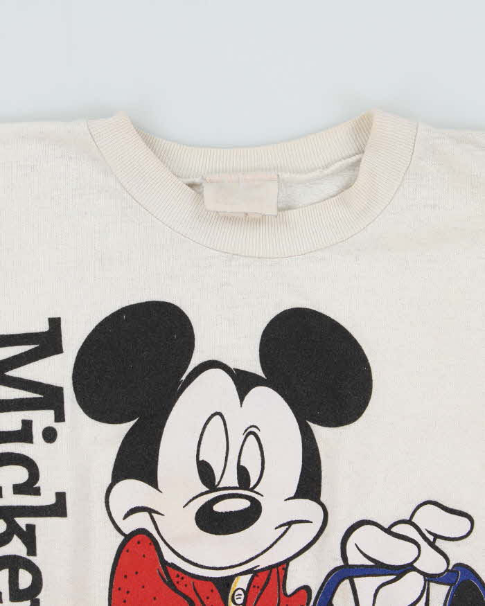 Vintage 1980s Mickey Mouse Disney Made In Canada Crewneck Sweatshirt - M