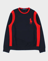Vintage Polo Ralph Lauren Big Pony 67 Cookie Patch Heavyweight Crewneck Sweatshirt - L