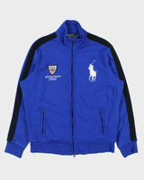 Vintage Y2K 00s Polo Ralph Lauren Big Pony USA IIIrd Winter Event Heavyweight Zip-Up Track Sweatshirt - L
