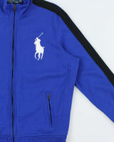 Vintage Y2K 00s Polo Ralph Lauren Big Pony USA IIIrd Winter Event Heavyweight Zip-Up Track Sweatshirt - L