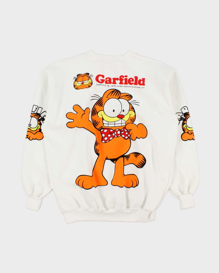 DS Vintage 1990s Garfield 'Smart Cat' Graphic Crewneck Sweatshirt - M