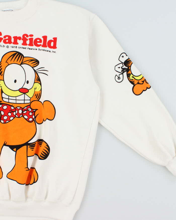 DS Vintage 1990s Garfield 'Smart Cat' Graphic Crewneck Sweatshirt - M