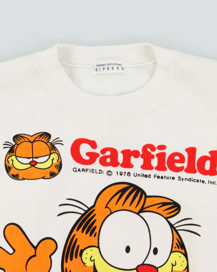 DS Vintage 1990s Garfield 'Smart Cat' Graphic Crewneck Sweatshirt - M