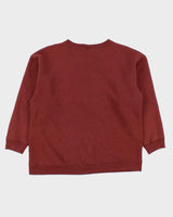 Vintage 1990s Guess Chestnut Embroidered Made In USA Heavyweight Boxy Crewneck Sweatshirt - S