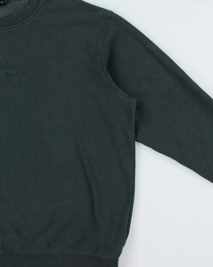 Vintage Billabong Heavyweight Forest Green Embroidered Crewneck Sweatshirt - XXL