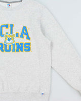 Vintage Y2K 00s Russell Athletic Marl Grey UCLA Bruins Embroidered Crewneck Sweatshirt - M