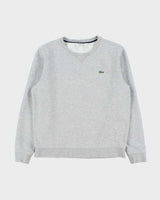 Vintage Lacoste Sport Marl Grey Classic Croc Crewneck Sweatshirt - M