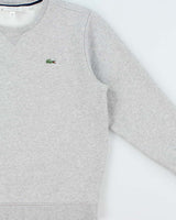 Vintage Lacoste Sport Marl Grey Classic Croc Crewneck Sweatshirt - M