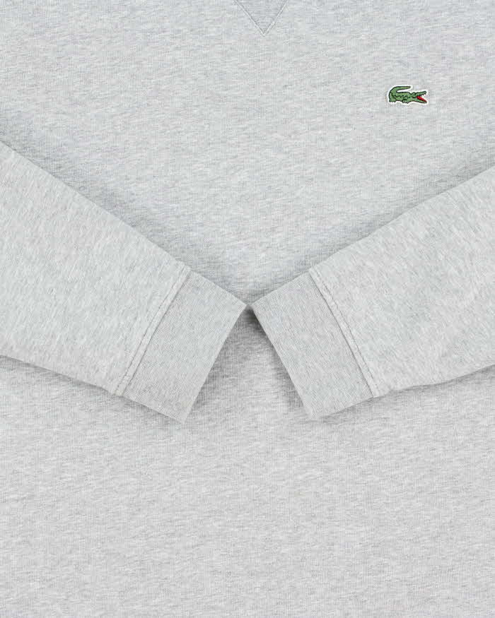 Vintage Lacoste Sport Marl Grey Classic Croc Crewneck Sweatshirt - M