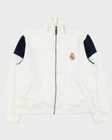 Vintage 2003-04 Y2K Adidas Real Madrid CF Zip-Up Football Track Sweatshirt - XL