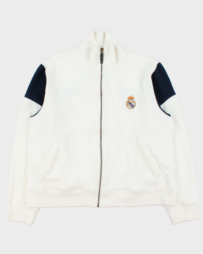 Vintage 2003-04 Y2K Adidas Real Madrid CF Zip-Up Football Track Sweatshirt - XL