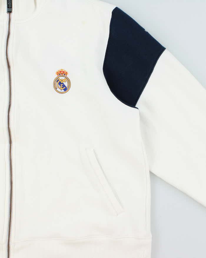 Vintage 2003-04 Y2K Adidas Real Madrid CF Zip-Up Football Track Sweatshirt - XL